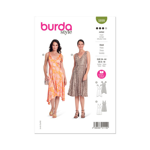 BUR5899 | Burda Style Pattern 5899 Misses' Dress | Burda Style