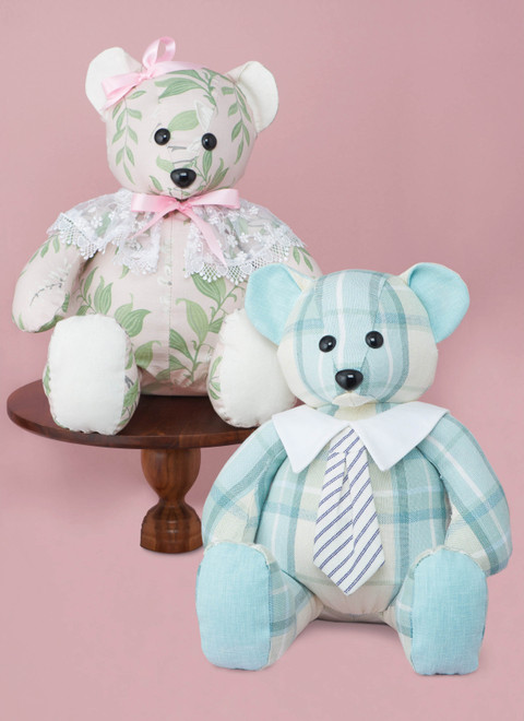 Simplicity S9771 | Plush Bear with Clothes and Hats by Laura Ashley