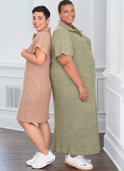 S9740 | Misses' Knit Dress in Two Lengths by Mimi G Style | Simplicity
