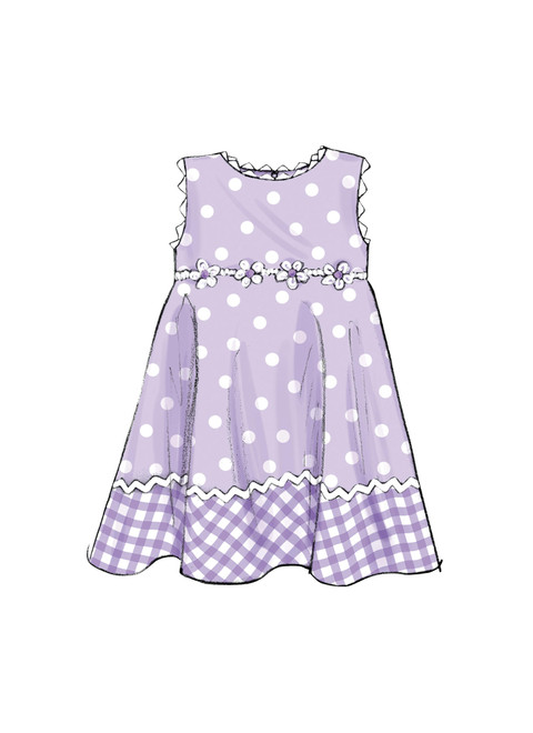 Butterick B4434 (Digital) | Toddlers'/Children's Flared Dresses