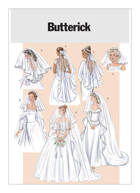 Butterick B4487 (Digital) | Bridal Veils | Front of Envelope