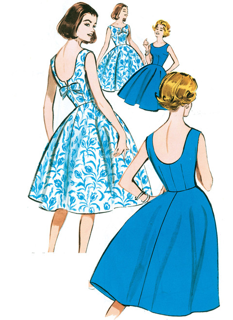 Butterick B5748 | Misses'/Misses' Petite Flared Dresses