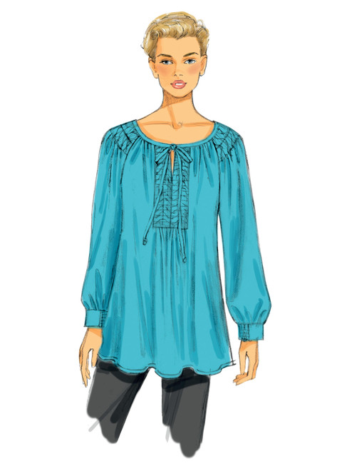 Butterick B5861 (Digital) | Misses'/Women's Shirred Tunics