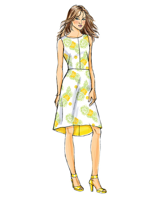 Butterick B6016 (Digital) | Misses' Sleeveless Dresses