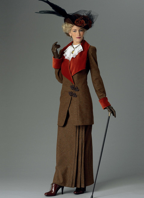 B6108 | Shawl Collar Jackets, Bibs and Skirt | Butterick