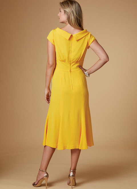 Butterick B6130 | Misses' Portrait Collar Dresses and Jumpsuit