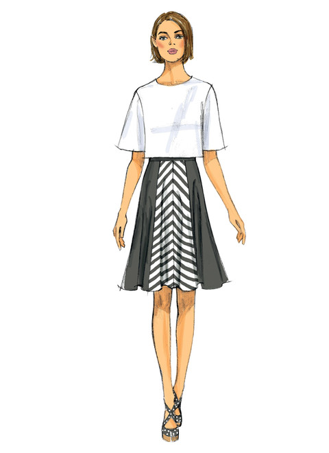 B6179 | Misses' Gored Skirts and Culottes | Butterick Patterns