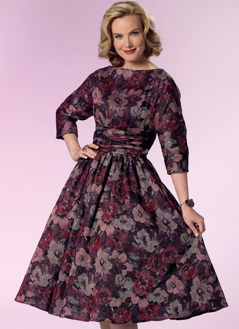 B6242 | Misses' Ruched-Waist Dresses | Butterick Patterns