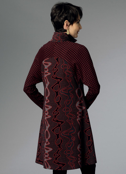 Butterick B6254 (Digital) | Misses' Raglan Sleeve Coat Dress