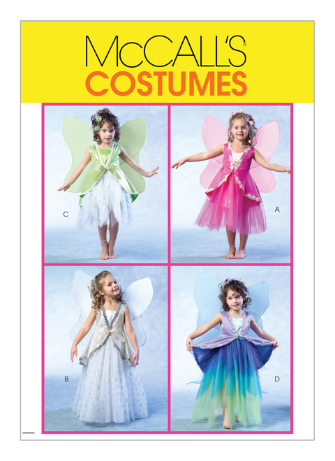 McCall's M4887 | Children's/Girls' Fairy Costumes | Front of Envelope