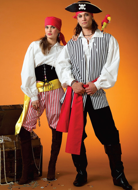 McCall's M4952 | Misses'/Men's/Children's/Boys'/Girls' Pirate Costumes