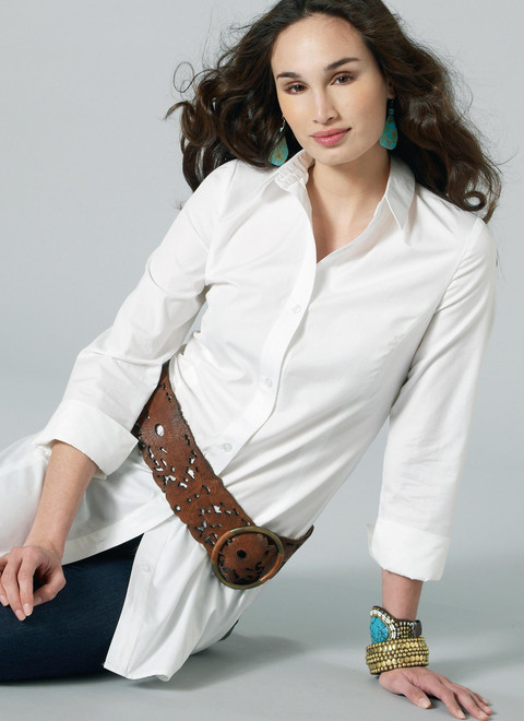 M6124 (PDF) | Misses'/Miss Petite/Women's/Women's Petite Shirts, Tunics and  Shirtdress | McCall's Patterns