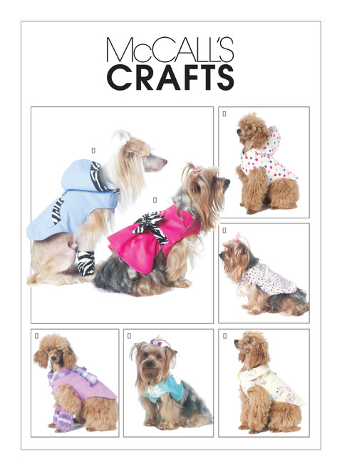 M6218 | Dog Vest, Coats, PJs, Leg Warmer, Raincoat, Hoodie and