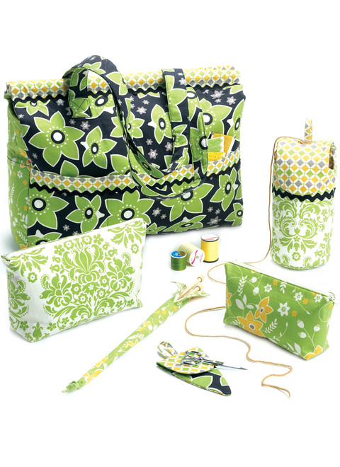 McCall's M6256 | Craft Project Tote, Knitting Needle Holder, Scissor Cases, Organizers and Yarn Holder