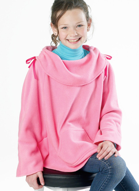 McCall's M6431 (Digital) | Children's/Girls' Zippered or Pullover Ponchos