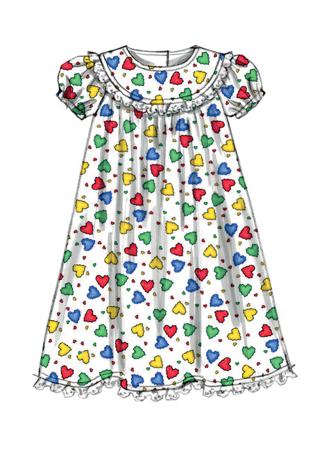 McCall's M6831 | Children's/Girls' Tops, Gowns, Short and Pants