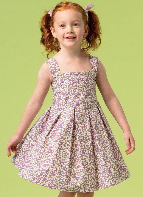 McCall's M6878 (Digital) | Children's/Girls' Pleated Dresses