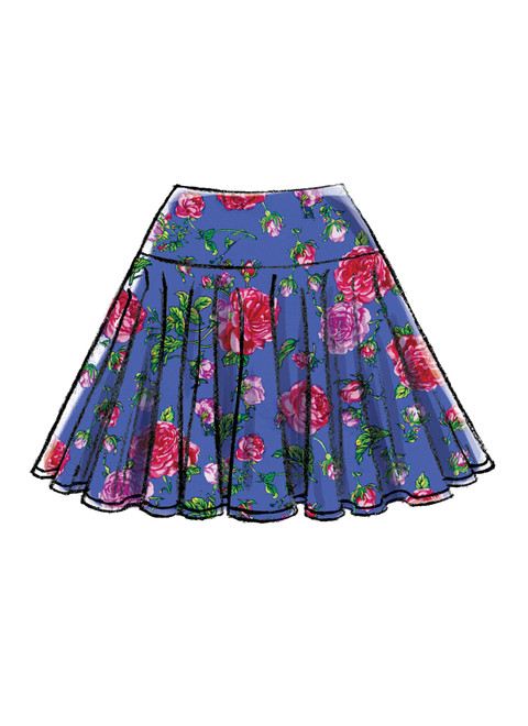 McCall's M7022 (Digital) | Misses' Pleated or Flared Skirts