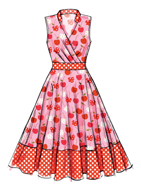 McCall's M7081 (Digital) | Misses' Surplice Dresses