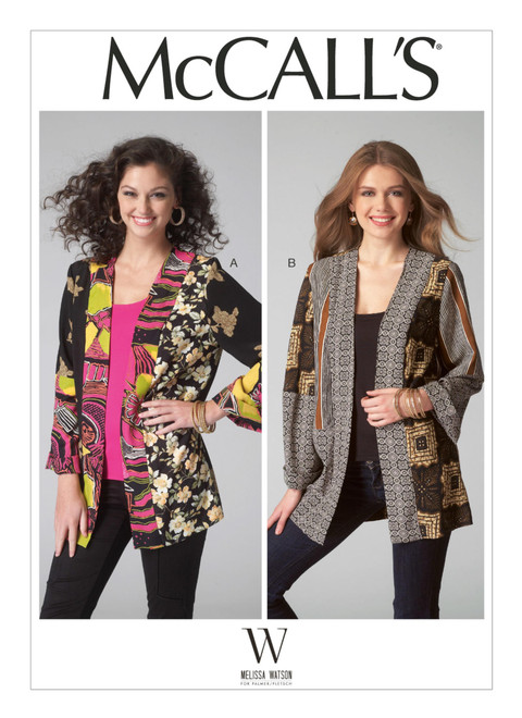 M7132 (PDF) | Misses' Patchwork Kimono Jackets | McCall's Patterns