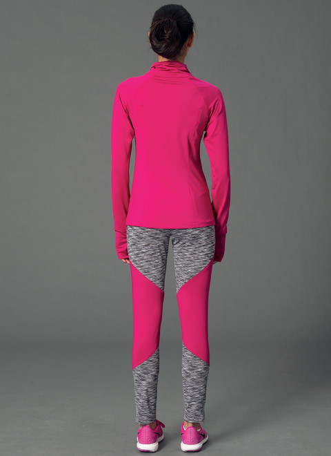 M7261 (PDF) | Misses' Activewear Tops and Leggings | McCall's Patterns