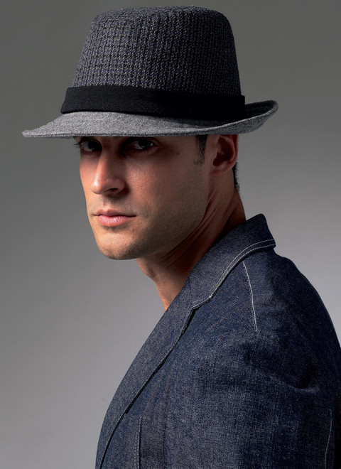 V8869, Men's Hats in Three Styles