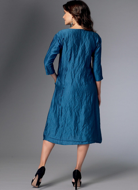 Butterick B6283 (Digital) | Misses' Asymmetrical-Neckline Dress