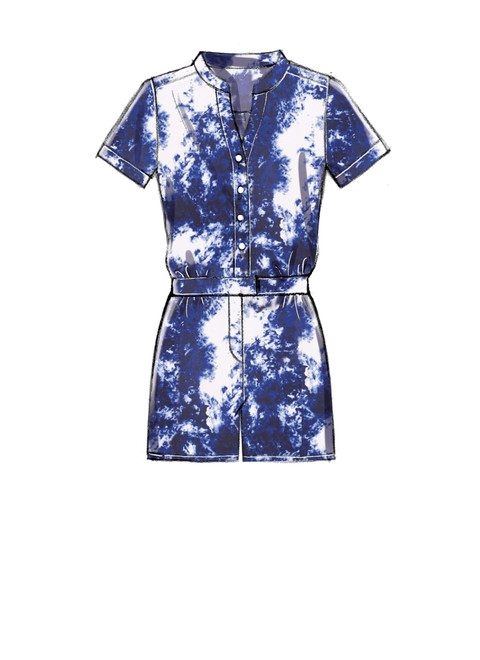 McCall's M7330 (Digital) | Misses' Button-Up Utility Jumpsuits and Rompers