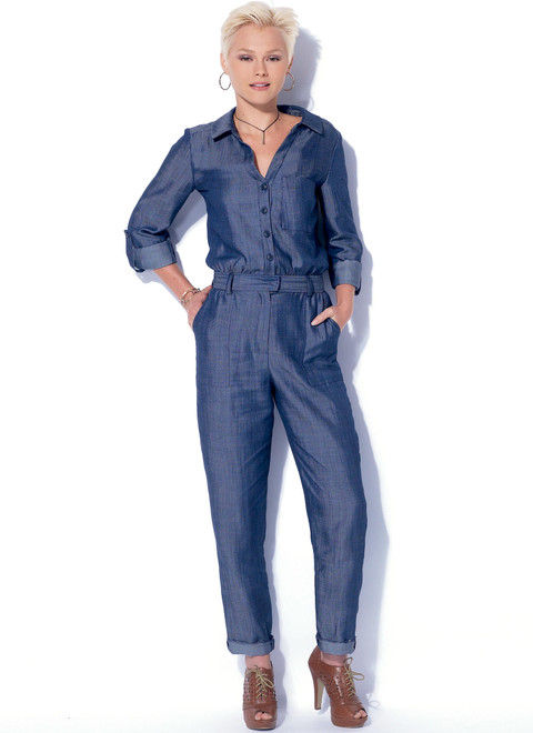 McCall's M7330 | Misses' Button-Up Utility Jumpsuits and Rompers