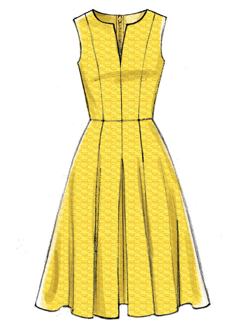 Vogue Patterns V9167 | Misses' Notch-Neck Princess-Seam Dresses