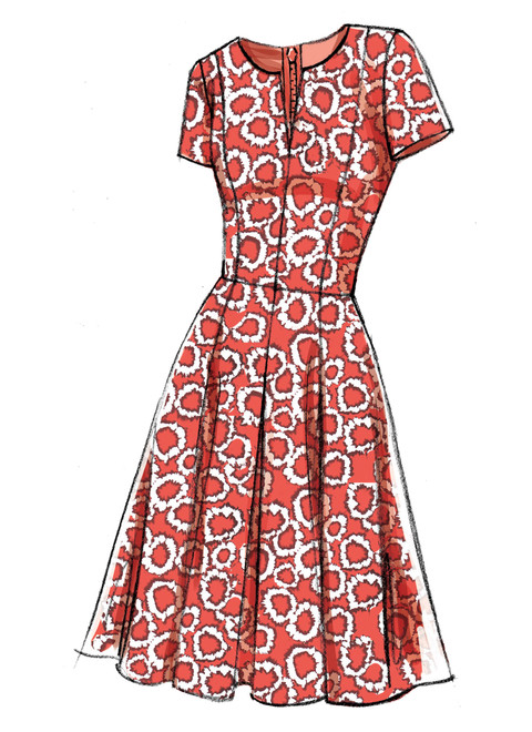 Vogue Patterns V9167 | Misses' Notch-Neck Princess-Seam Dresses