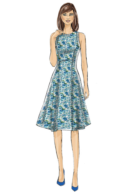 Butterick B6316 (Digital) | Misses' Sleeveless Fit and Flare Dresses