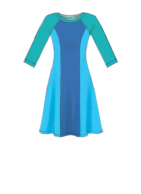M7349 | Misses'/Miss Petite Sleeveless or Raglan Sleeve, Fit and