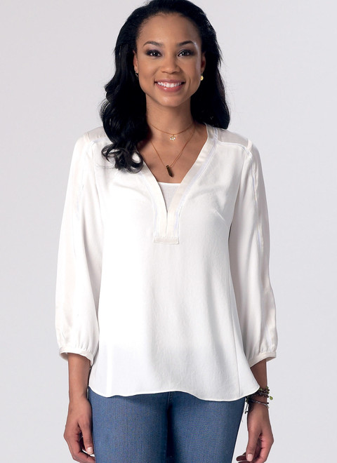 McCall's M7357 | Misses' Banded Tops with Yoke