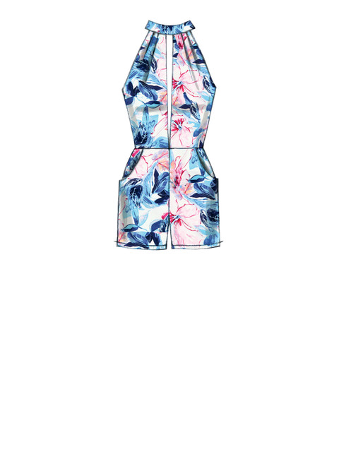 【新品】OMMO IRREGULAR PATTERN PT M7366 (PDF) | Misses' Pleated Surplice or Plunging-Neckline