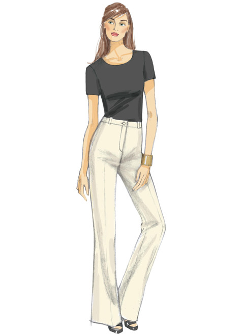 V9181 | Misses' Custom-Fit Bootcut Pants | Vogue Patterns