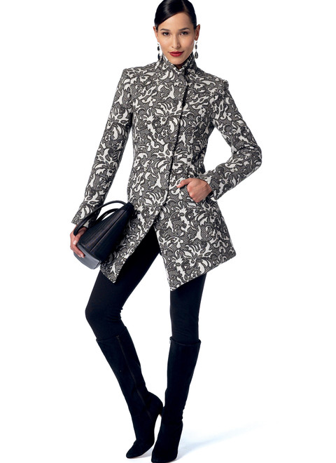 V9212 | Misses' Seamed and Collared Jackets | Vogue Patterns