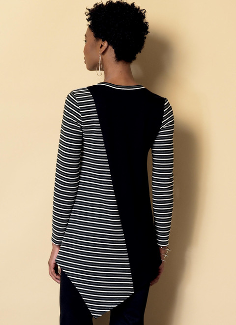 B6377 (PDF) | Misses' Seamed Tunics with Asymmetical Hems