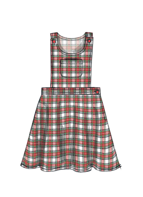 McCall's M7459 | Children's/Girls' Jumpers and Overalls