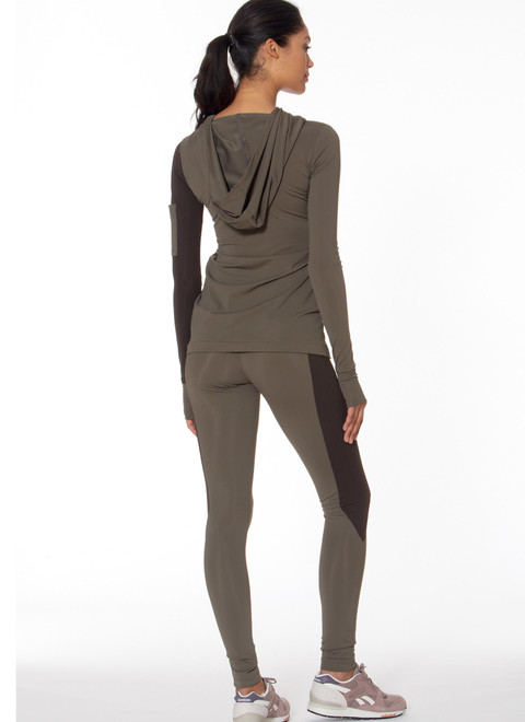 M7482 (PDF) | Misses' Asymmetrical-Zip Jacket and Seamed Leggings