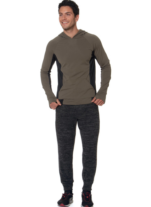 McCall's M7486 (Digital) | Men's Raglan Sleeve Tops and Drawstring Pants