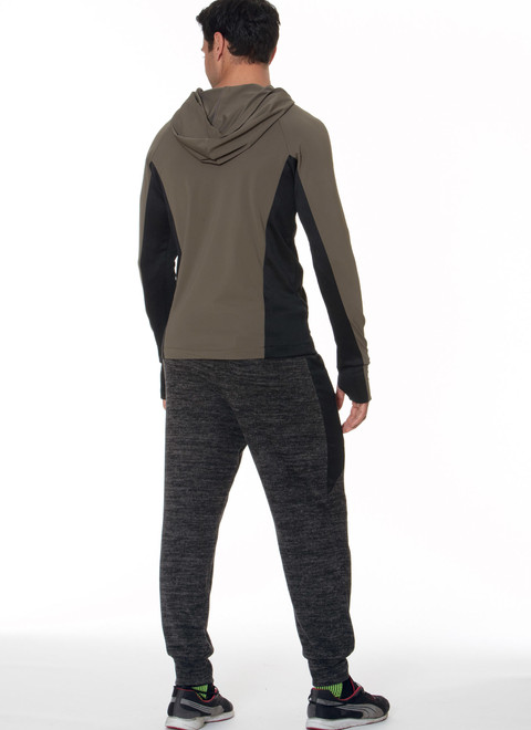 McCall's M7486 (Digital) | Men's Raglan Sleeve Tops and Drawstring Pants