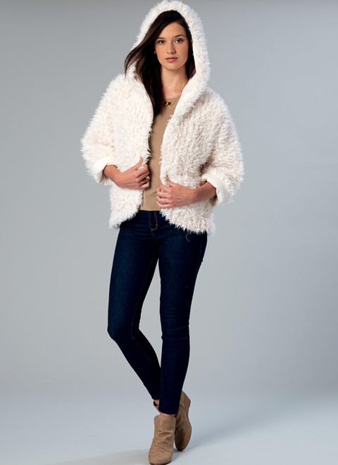 McCall's M7511 (Digital) | Misses' Open-Front Jackets with Shawl Collar and Hood
