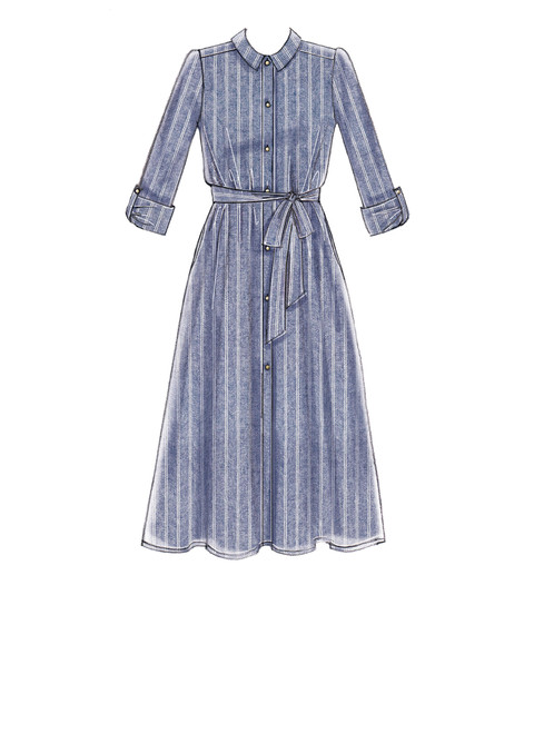 McCall's M7565 | Misses' Shirtdresses with Sleeve Options, and Belt