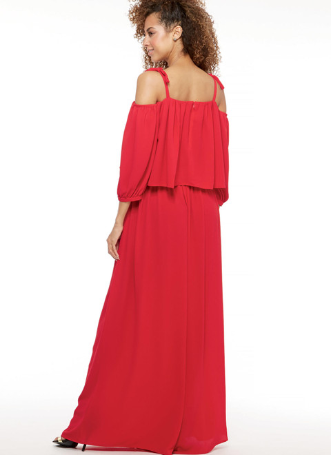 McCall's M7607 (Digital) | Misses' Off-the-Shoulder Top, Romper, and Jumpsuit With Ties, and Pull-On Pants