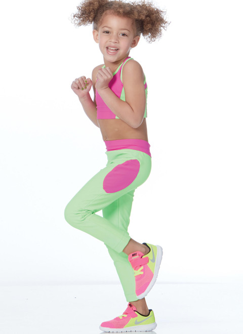 PDM7618 | Children's/Girls' Activewear Tops and Leggings | McCall's ...