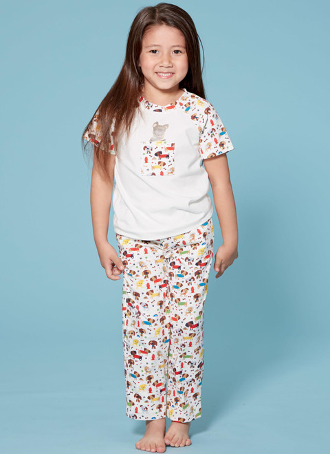 McCall's M7678 | Children's/Boys'/Girls' Animal Themed Tops and Pants