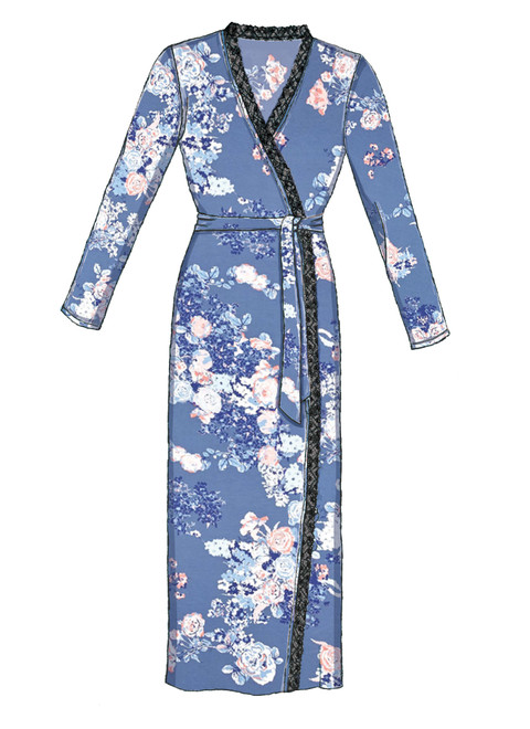 McCall's M7698 (Digital) | Misses' Lounge Romper, Jumpsuit, Robes and Belt
