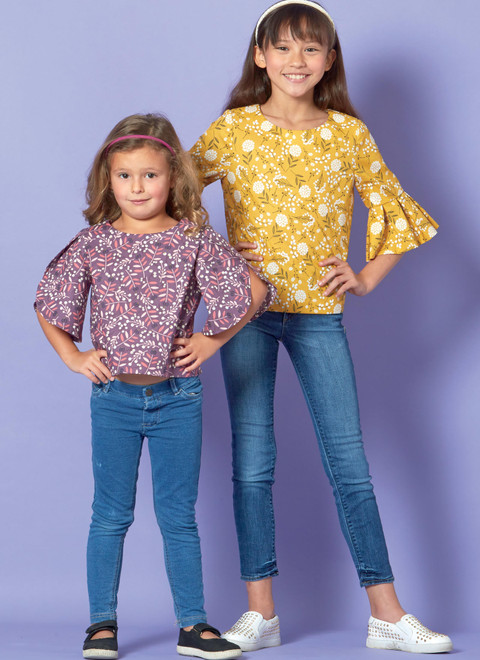 McCall's M7708 (Digital) | Children's/Girls' Tops