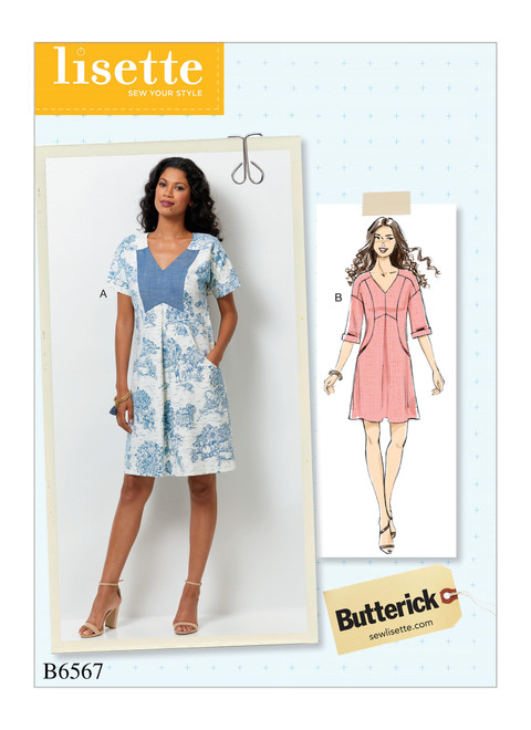 Butterick B6567 | Misses' Dress | Front of Envelope